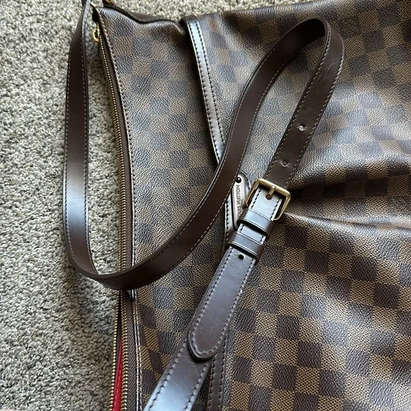 Authentic Louis Vuitton Damier Ebene Bloomsbury GM Large Crossbody Bag RETIRED - Picture 11 of 14